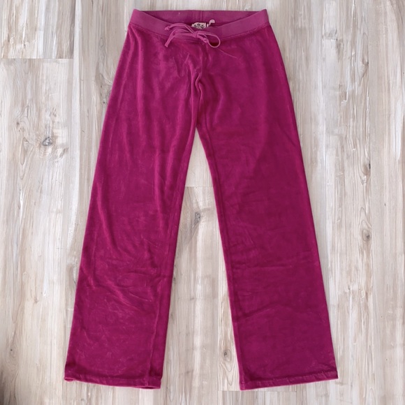 ❤️ Juicy Couture Classic Iconic Velour Drawstring Pants Size Small - Picture 6 of 6